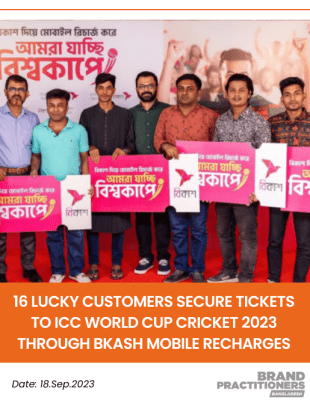16 Lucky Customers Secure Tickets to ICC World Cup Cricket 2023 Through bKash Mobile Recharges