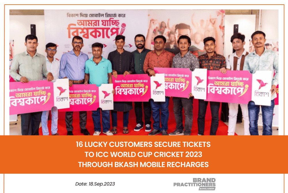 16 Lucky Customers Secure Tickets to ICC World Cup Cricket 2023 Through bKash Mobile Recharges