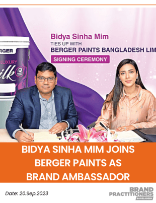 Bidya Sinha Mim Joins Berger Paints as Brand Ambassador