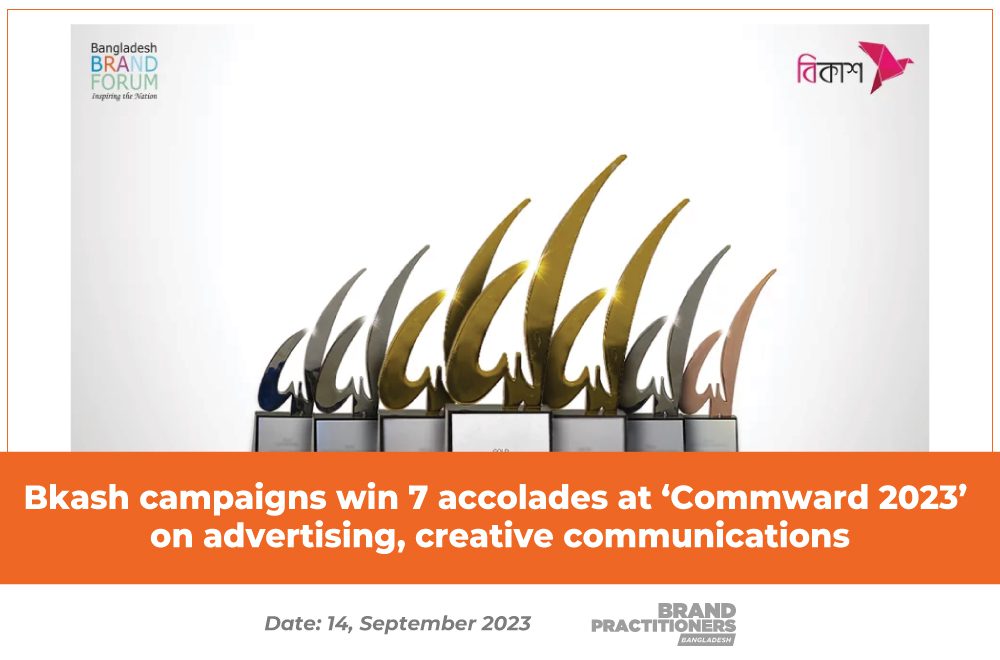 Bkash campaigns win 7 accolades at ‘Commward 2023’ on advertising, creative communications