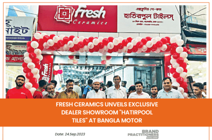 Fresh Ceramics Unveils Exclusive Dealer Showroom Hatirpool Tiles at Bangla Motor