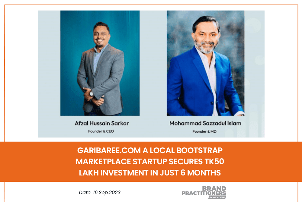 Garibaree.com a local bootstrap marketplace startup secures Tk50 lakh investment in just 6 months