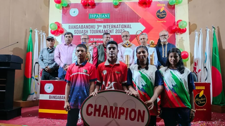 Ispahani supports the 3rd International Squash Tournament in Bangladesh