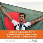 MGI Brand Ambassador Arafat Achieves Consecutive Completion of 'Ironman World Championship 2023'