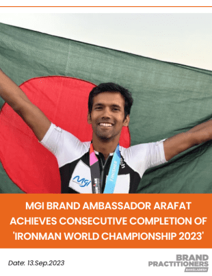 MGI Brand Ambassador Arafat Achieves Consecutive Completion of 'Ironman World Championship 2023'