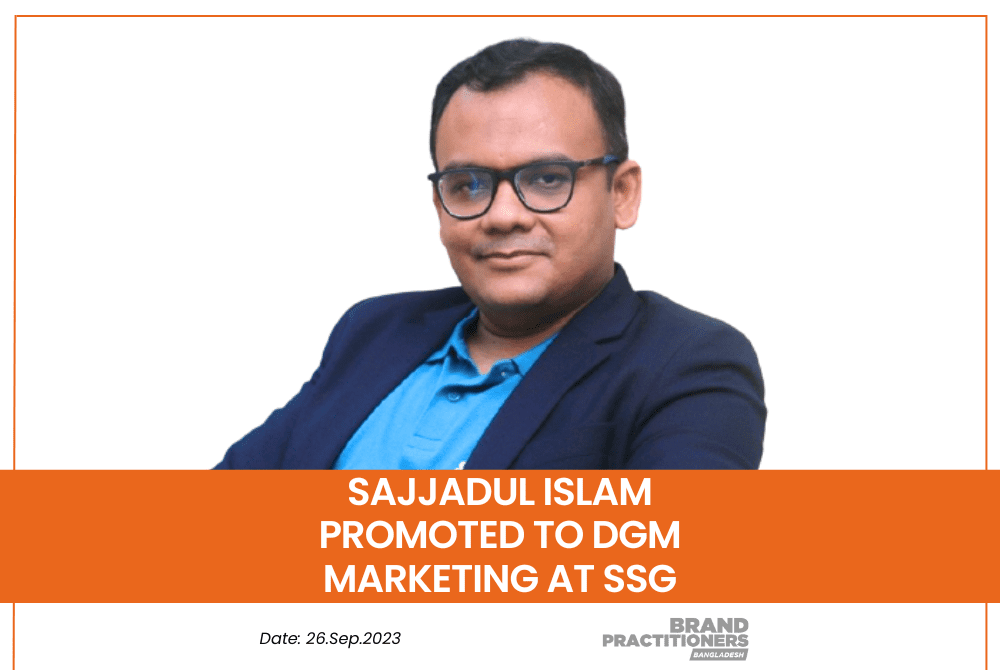 Sajjadul Islam promoted to DGM Marketing at SSG