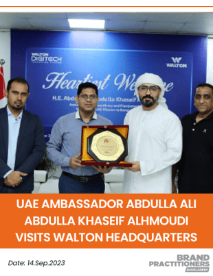 UAE ambassador Abdulla Ali Abdulla Khaseif AlHmoudi visits Walton headquarters