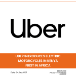 Uber introduces electric motorcycles in Kenya first in Africa