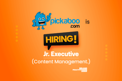 Pickaboo is hiring Jr. Executive for Content Management.