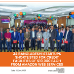 34 Bangladeshi startups shortlisted for credit facilities of $10,000 each from Amazon Web Services