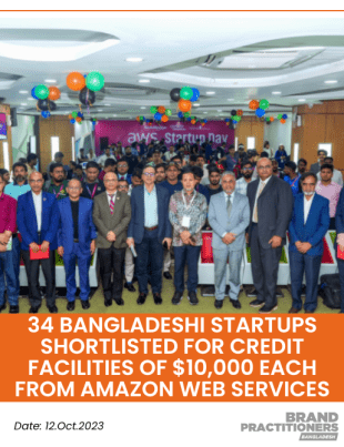 34 Bangladeshi startups shortlisted for credit facilities of $10,000 each from Amazon Web Services