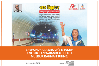 Bashundhara Group's bitumen used in Bangabandhu Sheikh Mujibur Rahman Tunnel