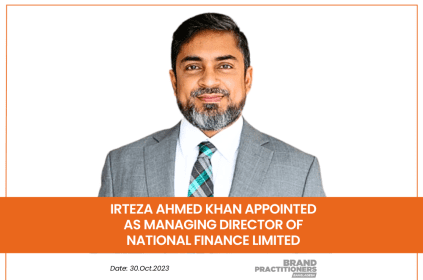 Irteza Ahmed Khan appointed as managing director of National Finance Limited