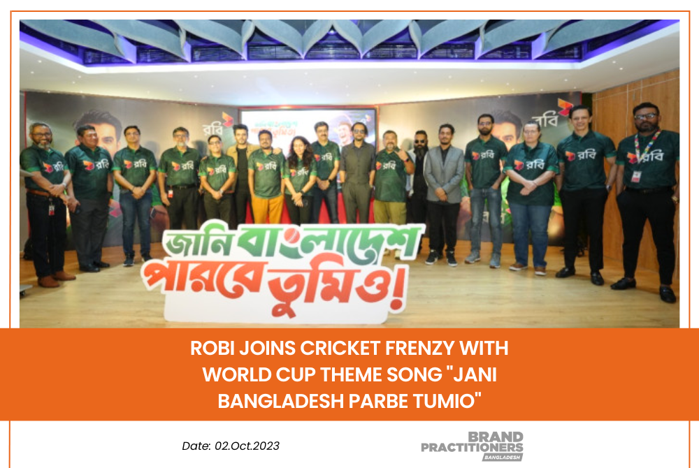 Robi Joins Cricket frenzy with World Cup Theme Song Jani Bangladesh Parbe Tumio