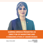 Sabrina Mridha Promoted as Director of Marketing and Communication at Amari Dhaka