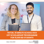 TikTok, 10 Minute School kick off scholarship programmne for 15,000 BD students