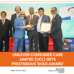 Unilever Consumer Care Limited (UCL) gets Prestigious 'Gold Award'