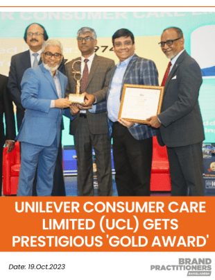 Unilever Consumer Care Limited (UCL) gets Prestigious 'Gold Award'