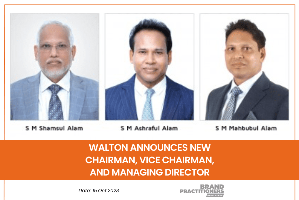 Walton Announces New Chairman, Vice Chairman, and Managing Director