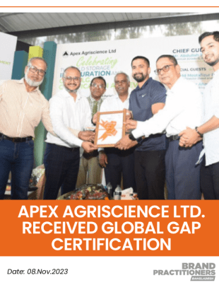 Apex Agriscience Ltd. received Global GAP certification