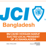 BM Zahid Hossain Maruf Elected Local President of JCI Bangladesh