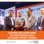 Italiano Melamine wins the Prestigious Gold National Export Award