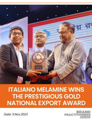 Italiano Melamine wins the Prestigious Gold National Export Award