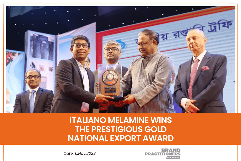 Italiano Melamine wins the Prestigious Gold National Export Award