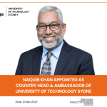 Naquib Khan Appointed as Country Head Ambassador of University of Technology Sydne