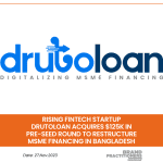 Rising Fintech Startup DRUTOLOAN Acquires $125K in Pre-seed round to restructure MSME financing in Bangladesh - web