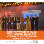 ShareTrip Wins Best Travel Tech Platform Award at e-Commerce Movers Award Bangladesh 2023