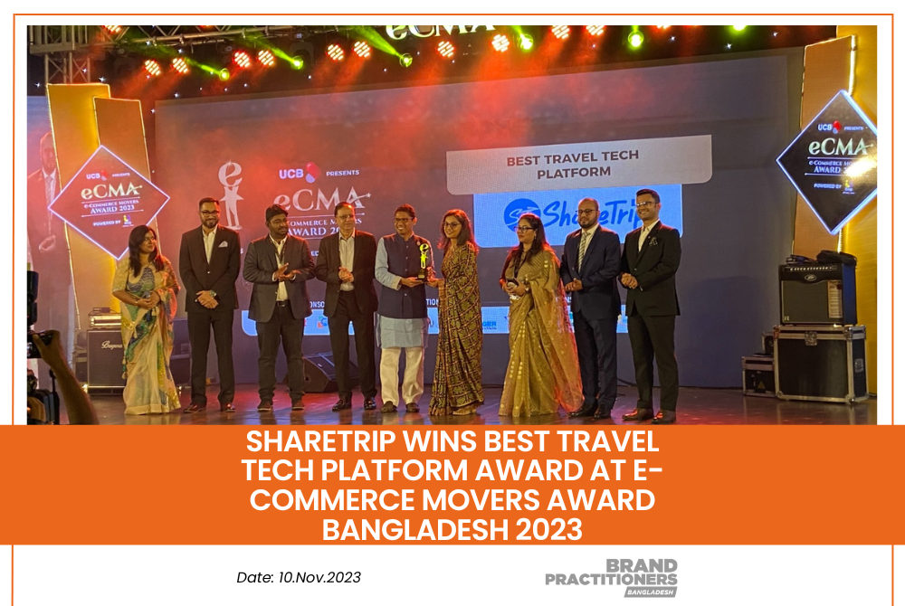 ShareTrip Wins Best Travel Tech Platform Award at e-Commerce Movers Award Bangladesh 2023