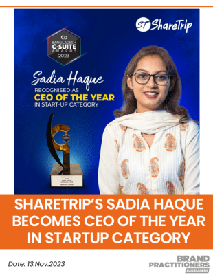 ShareTrip’s Sadia Haque becomes CEO of the Year in Startup Category