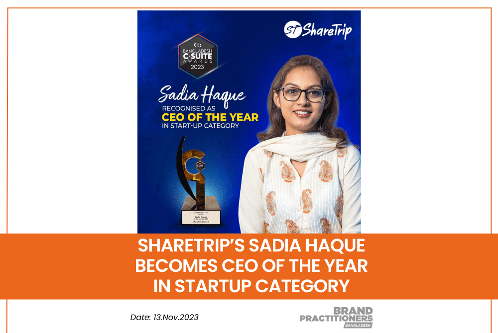 ShareTrip’s Sadia Haque becomes CEO of the Year in Startup Category