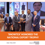 'Snowtex' Honored the National Export Trophy