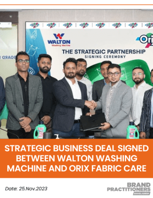 Strategic Business Deal Signed Between Walton Washing Machine and Orix Fabric Care