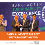 Banglalink gets the Best Sustainability Award