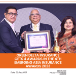 Green Delta Insurance gets 4 awards in the 4th Emerging Asia Insurance Awards 2023