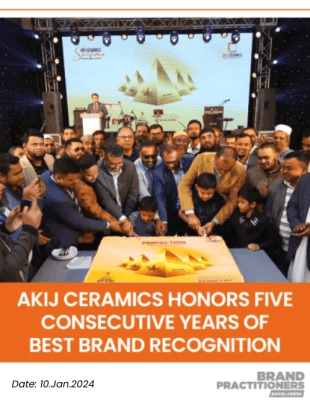 Akij Ceramics Honors Five Consecutive Years Of Best Brand Recognition