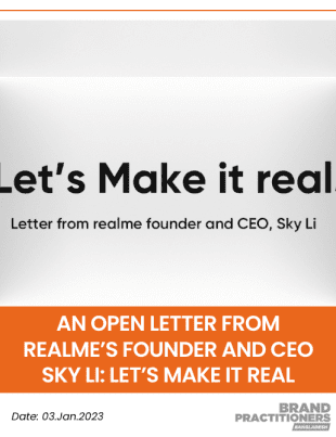 An Open Letter from realme’s Founder and CEO Sky Li Let’s Make it real