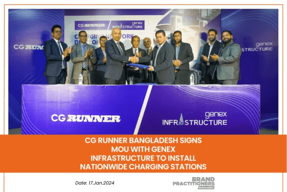 CG Runner Bangladesh signs MoU with Genex Infrastructure to install nationwide charging stations