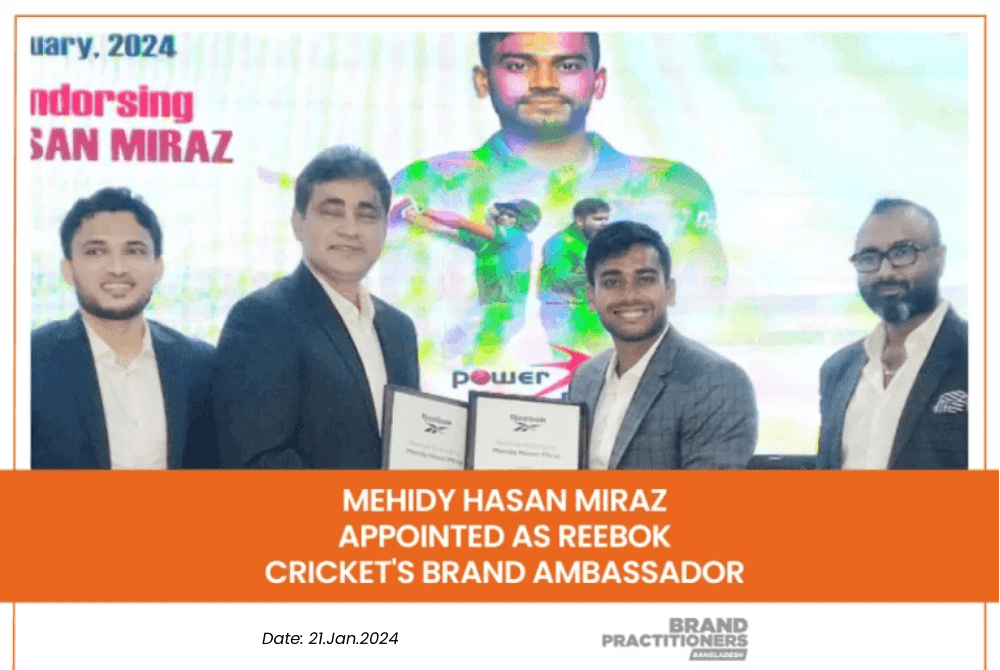 Mehidy Hasan Miraz appointed as Reebok Cricket’s Brand Ambassador