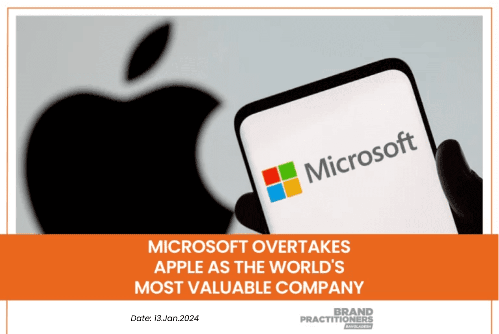 Microsoft overtakes Apple as the world’s Most Valuable Company