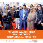 PM visits Walton Mega Stall at Dhaka International Trade Fair 2024