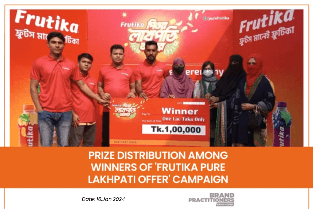 Prize distribution among winners of ‘Frutika Pure Lakhpati Offer’ campaign