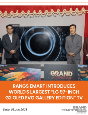 RANGS eMART introduces world's largest “LG 97-inch G2 OLED evo Gallery Edition” TV