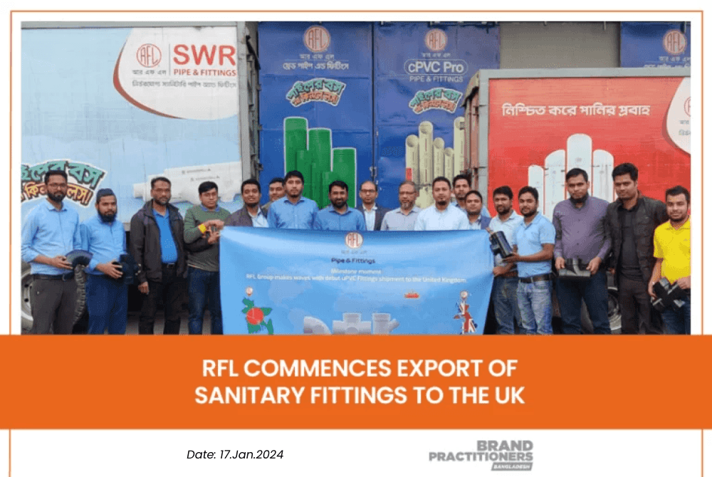 RFL Commences Export of Sanitary Fittings to the UK