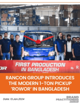 Rancon Group introduces the modern 1-ton pickup ’Rowor’ in Bangladesh