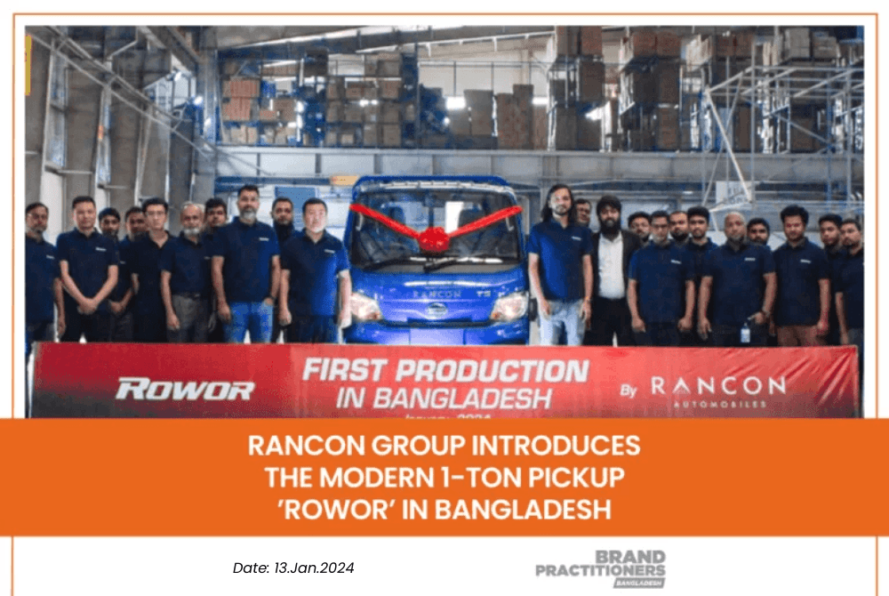 Rancon Group introduces the modern 1-ton pickup ’Rowor’ in Bangladesh