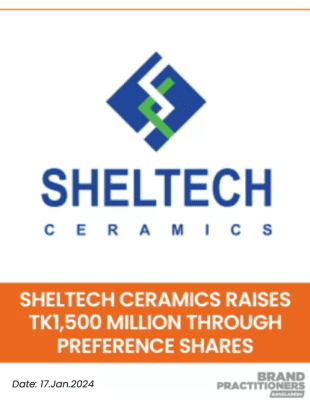 Sheltech Ceramics Ltd. raises Tk1,500 million through preference shares